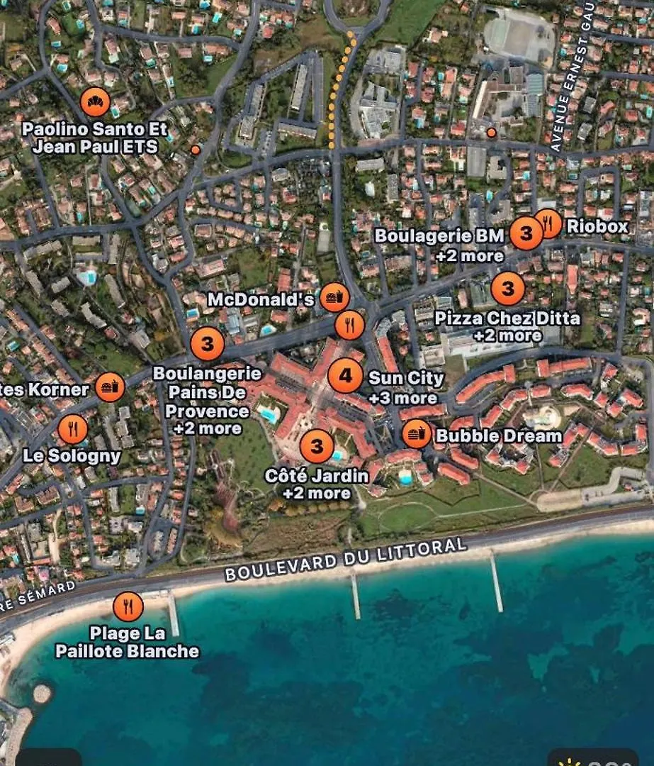 Διαμέρισμα 1 Bedroom Sea View, Swimming Pool, Beach On Foot, Parking Αντίμπ Γαλλία
